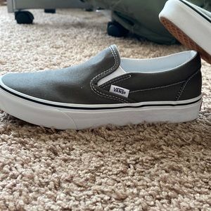 Gray Slide on Vans